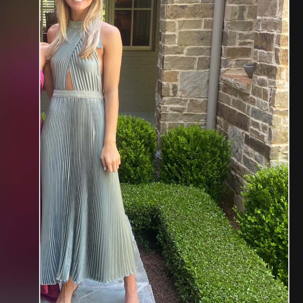 Lidee pleated gown